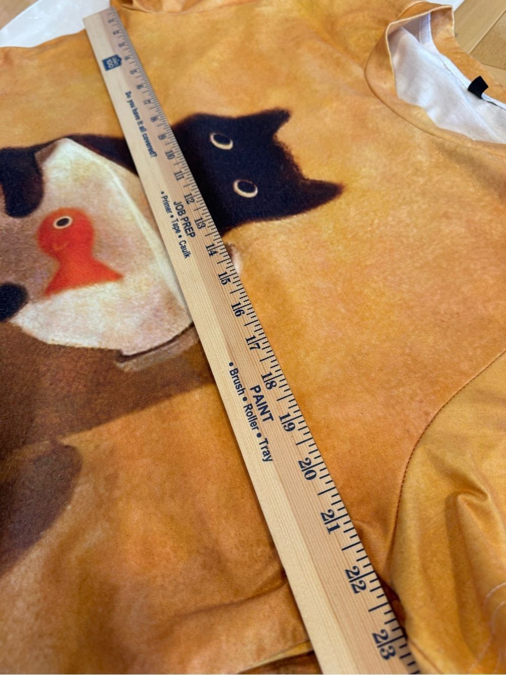 Cute Black Cat Holding Fish Graphic T-Shirt Oversized 2XL Kawaii Tee - Picture 7 of 9